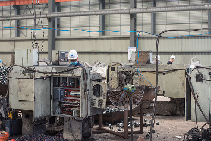 乌鲁木齐网架配件-锥头加工车间